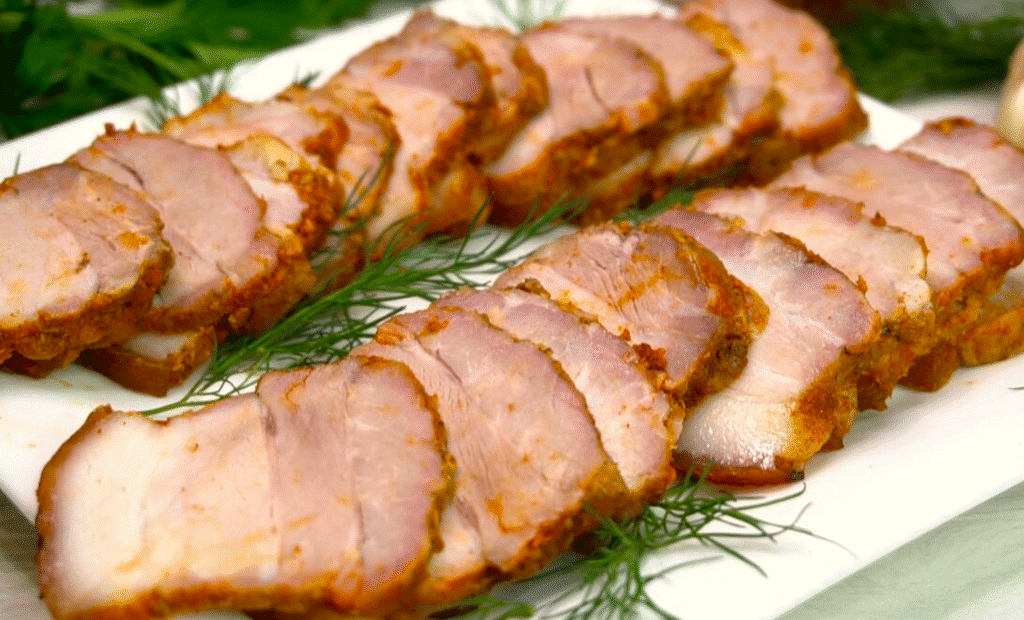 Беру свинячу грудинку і готую м’ясну нарізку до святкового столу! Рідні і гості завжди в захваті! Смак неймовірний