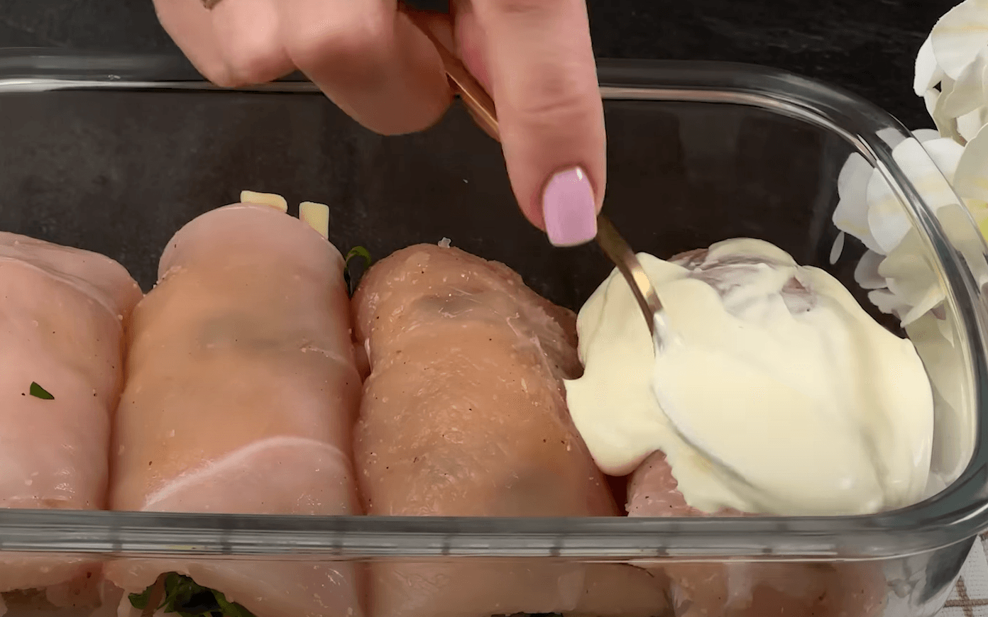 курячі рулети з сиром