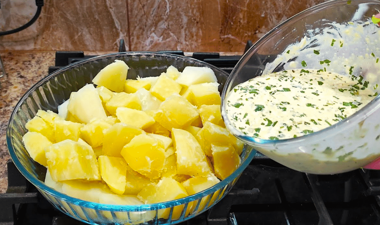 картопля з заправкою