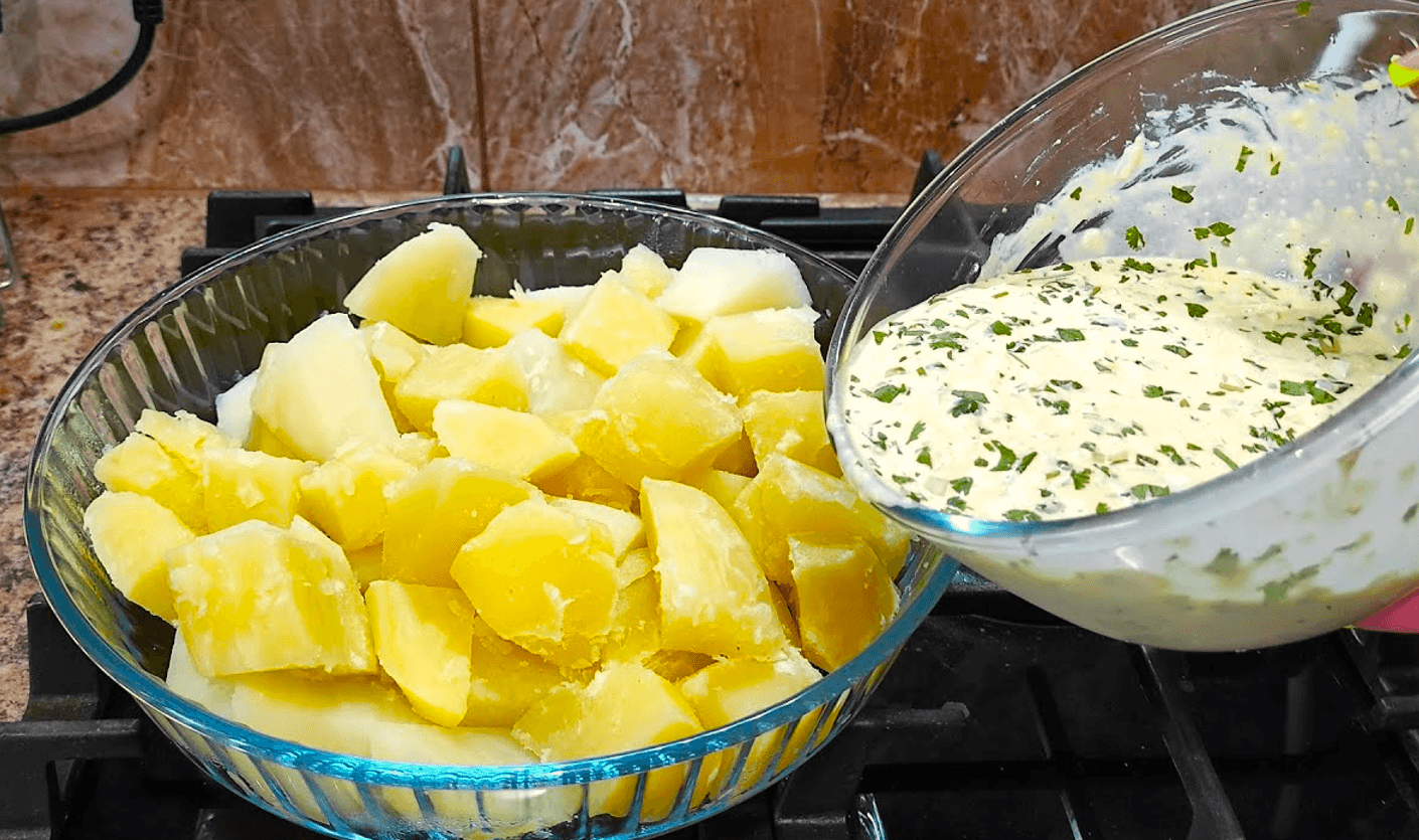 картопля з заправкою