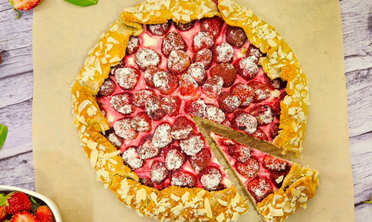 Вівсяна Галета з сиром і полуницею! Можна навіть на дієті!