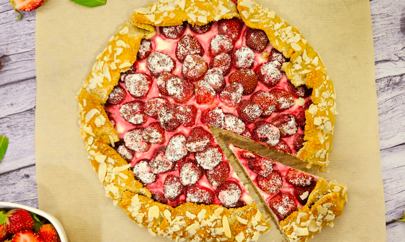 Вівсяна Галета з сиром і полуницею! Можна навіть на дієті!