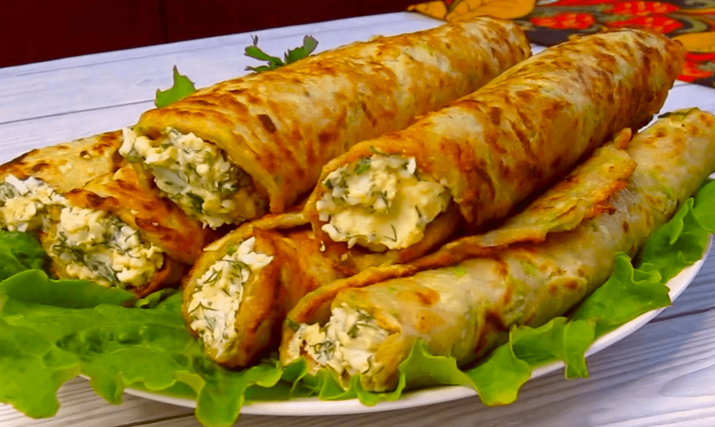 Готую ціле літо, розходяться "На Ура"! Улюблені кабачкові млинці з смачною начинкою!