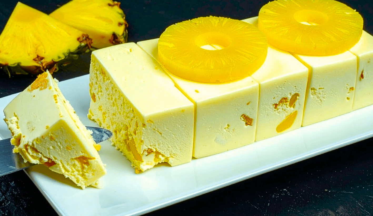 Тільки молоко та ананас! Найсмачніше домашнє морозиво за 5 хвилин! Десерт без випічки!