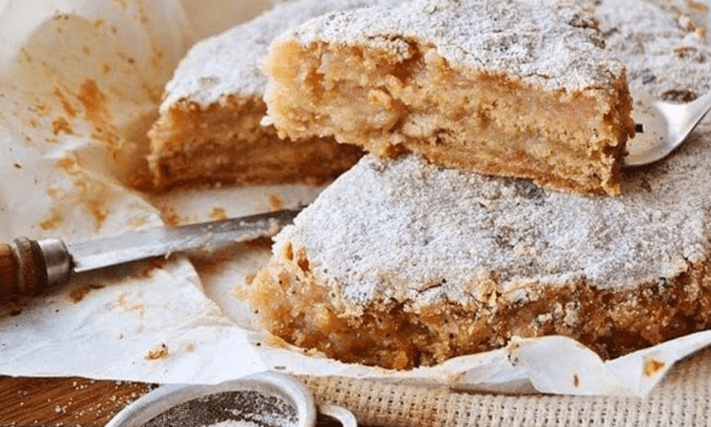 насипний яблучний пиріг