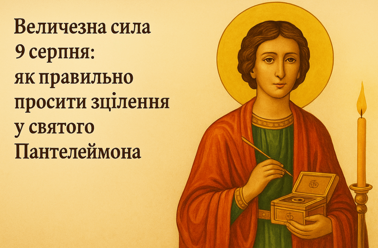 Величезна сила 9 серпня: як правильно просити зцілення у святого Пантелеймона
