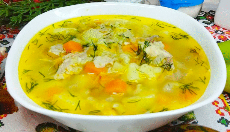 Суп з цибульною затиркою! Як колись в селі на дровах готувала баба