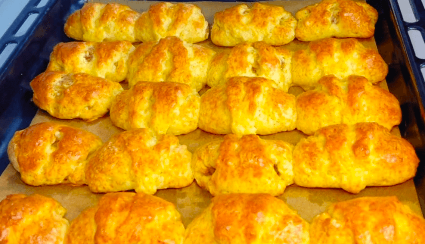 Коли є Сир і Яблука! Без дріжджів за Хвилини до чаю! Сирні рогалики з яблучною Начинкою!