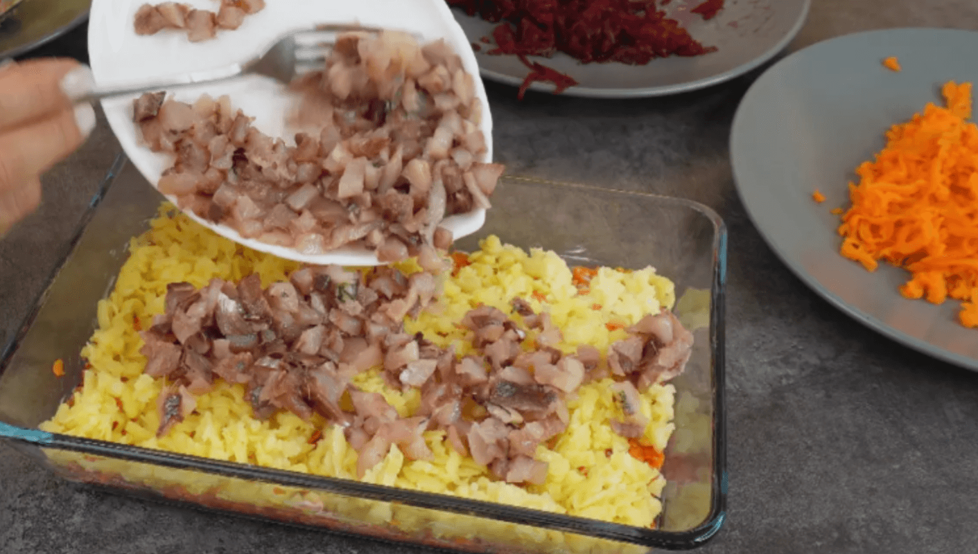 салат оселедець під шубою