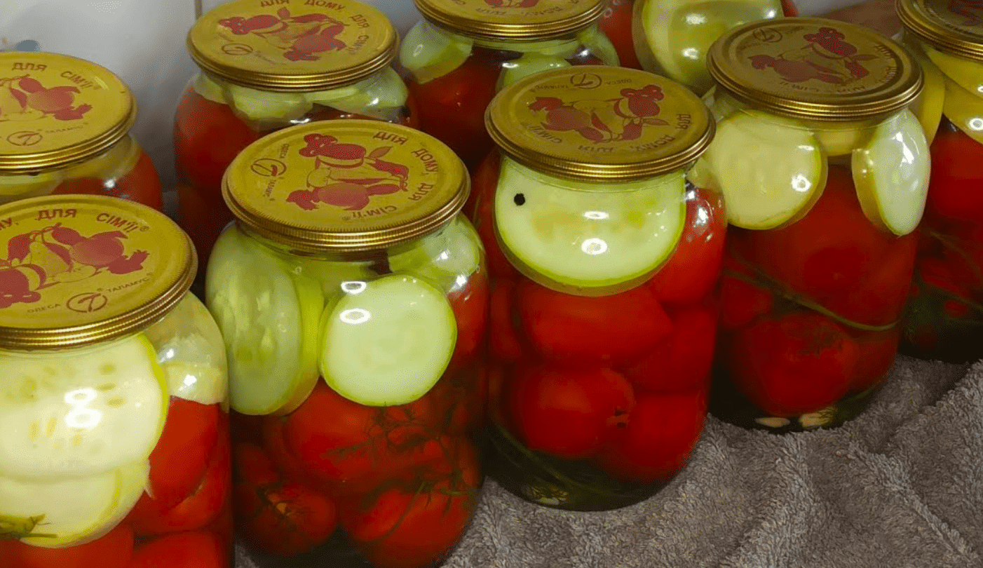 Кабачки з помідорами на зиму! Без стерилізації, Гуцульський рецепт прикарпатської господині
