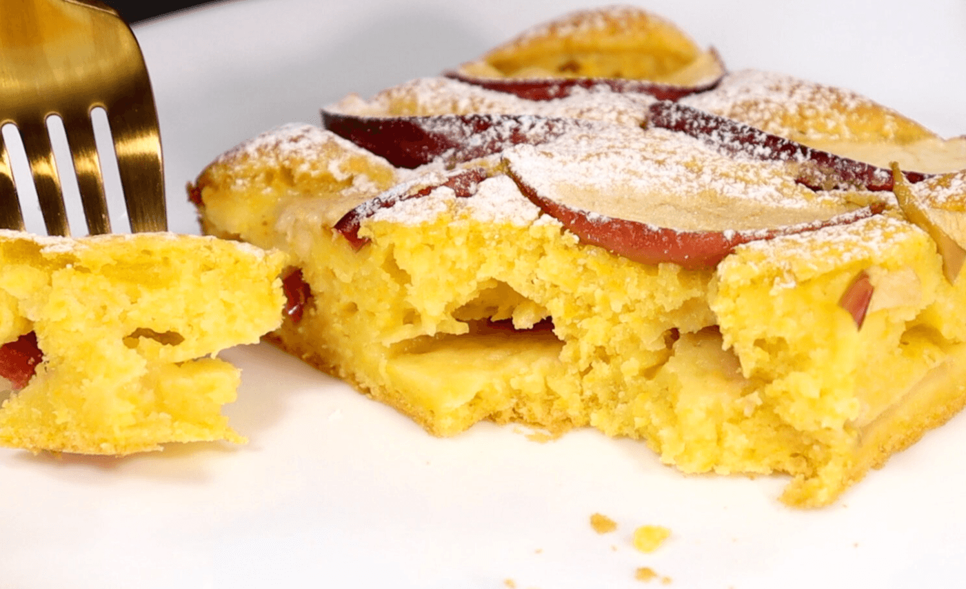 гарбузовий пиріг з яблуками