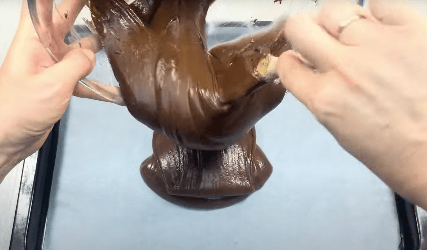 шоколадний сирник на литому тісті