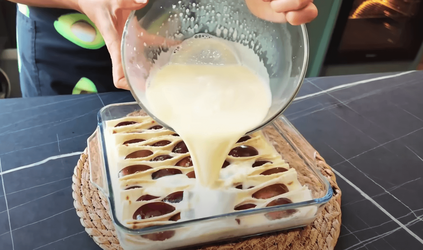 сливовий пиріг з лаваша