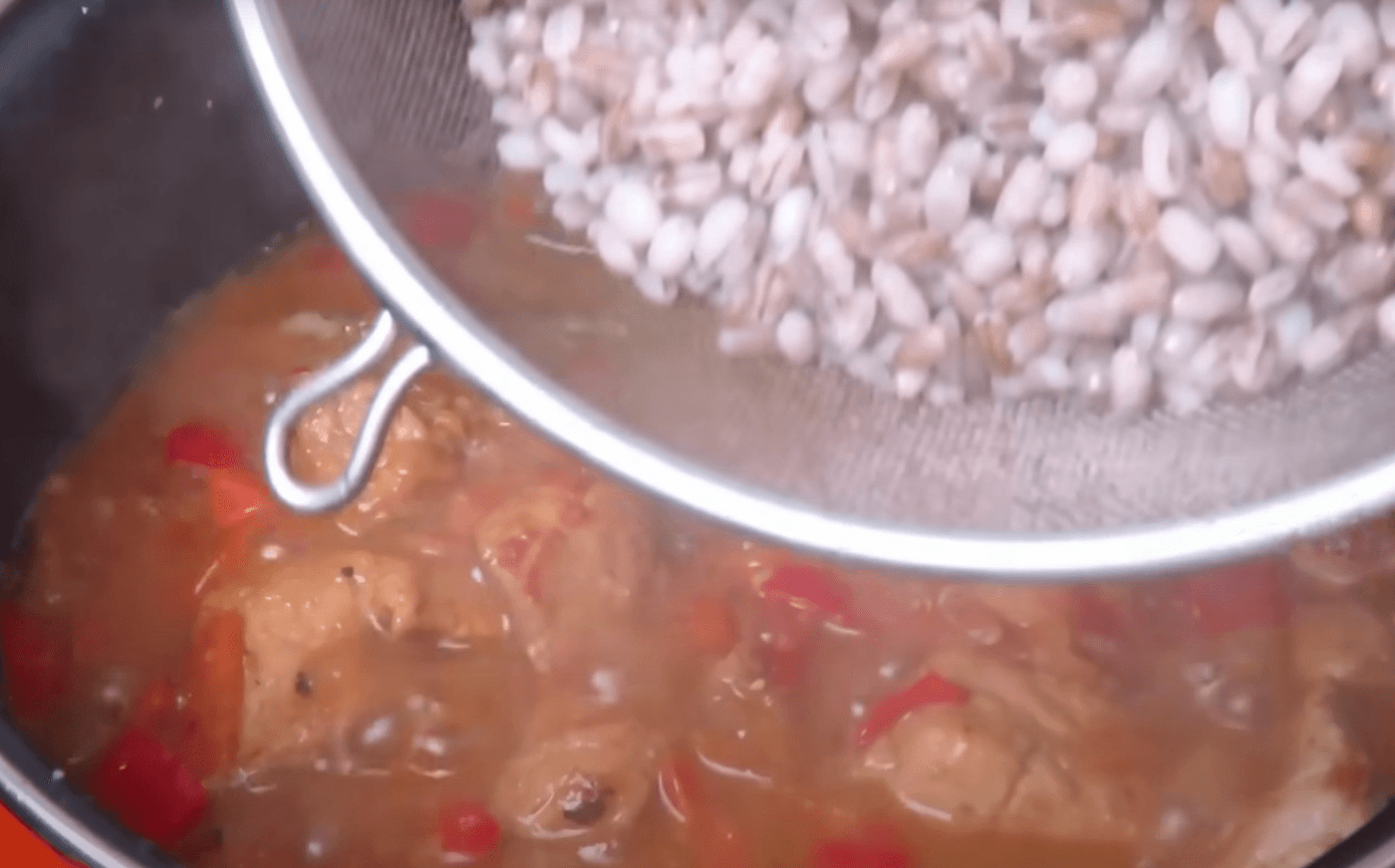 перловка з м'ясом