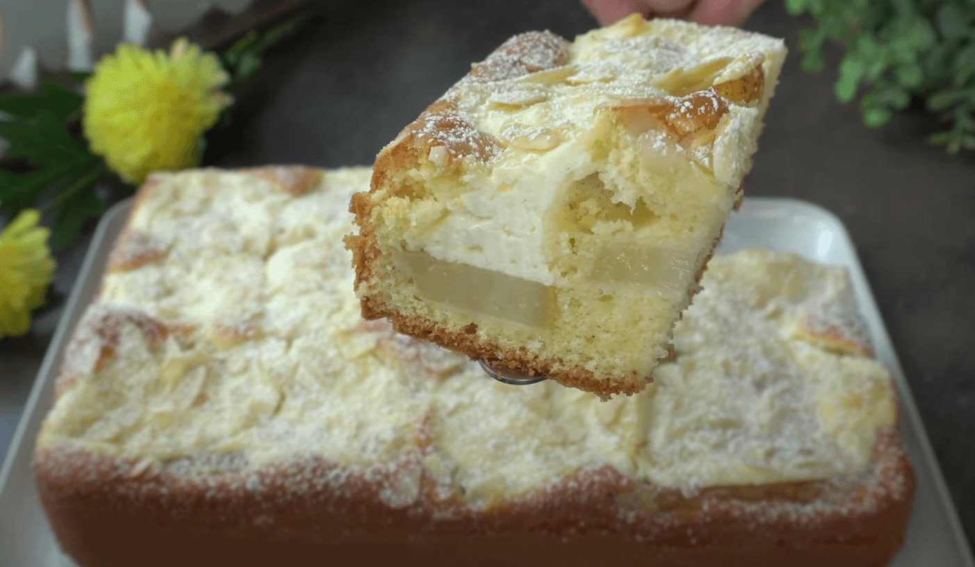 грушевий пиріг з сиром