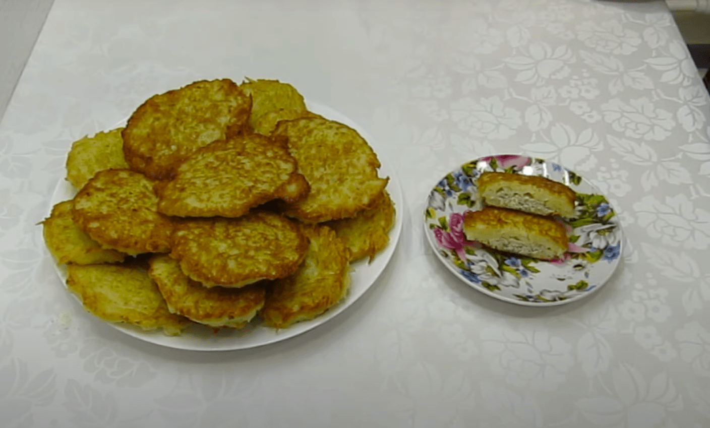 деруни з м'ясною начинкою