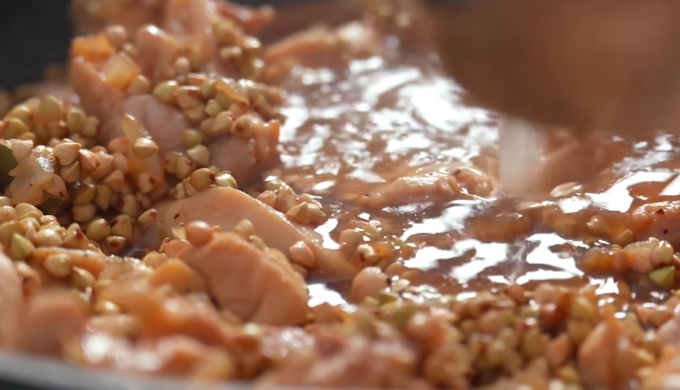 гречка з куркою на вечерю