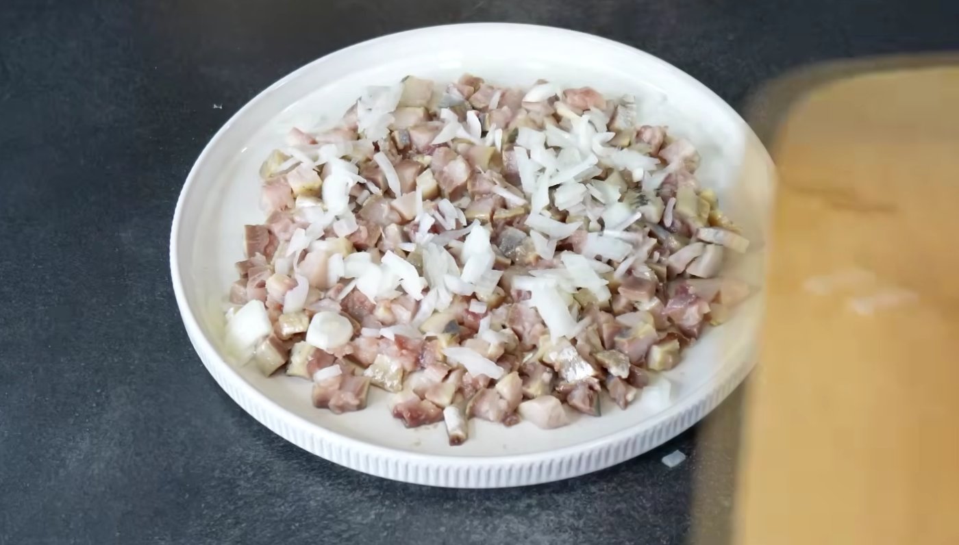 салат з буряка і оселедця