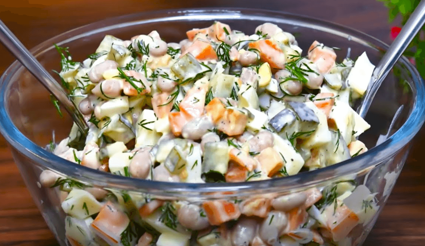 4 головні інгредієнти і смачний салат з квасолею "Святковий" - вразить всіх гостей!