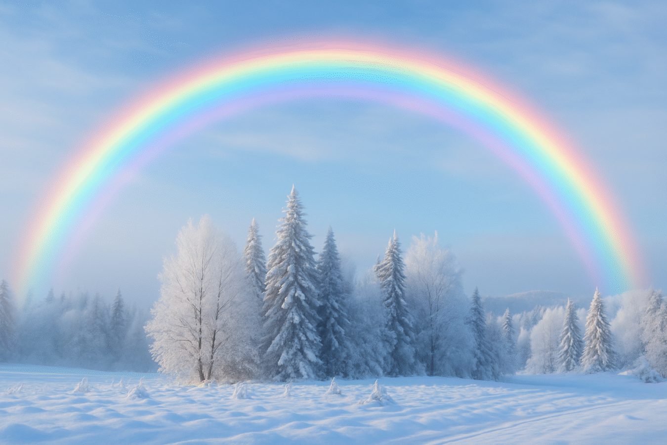Сніг, холод і раптом веселка: пояснення, що перевертає логіку