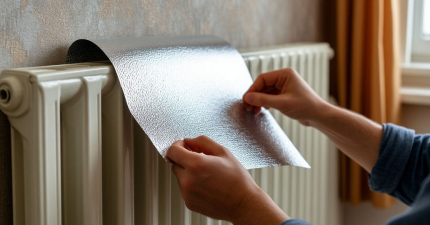 Чи помічали ви, що стіна за радіатором опалення іноді стає гарячою? Це означає, що частина тепла, за яке ви платите, витрачається на прогрів цегли чи бетону, а фактично — на обігрів вулиці. Щоб зупинити цей процес, досвідчені господарі використовують тепловідбивні екрани. У цій статті ми розберемося, наскільки цей метод ефективний, які матеріали краще обрати та як самостійно провести монтаж за 15 хвилин. 🧐 Чи справді це працює? Думка експертів Коротке зауваження: так, це працює. Але важливо розуміти фізику процесу. Радіатор передає тепло двома способами: конвекцією (рух повітря) та інфрачервоним випромінюванням. Екран працює саме з випромінюванням. Який ефект ви отримаєте: Підвищення температури: У кімнаті стає тепліше на 1–3°C без збільшення потужності опалення. Економія енергії: Витрати на обігрів приміщення знижуються на 2–5%, оскільки тепло не йде у стіну. Швидкий прогрів: Кімната нагрівається швидше після включення опалення. Важливо: Ефект буде найбільш відчутним, якщо радіатор встановлено на зовнішній стіні будинку, яка безпосередньо контактує з холодною вулицею. 🛠️ Який матеріал обрати для екрана Не варто використовувати звичайну харчову фольгу — вона занадто тонка, легко рветься і не має теплоізоляційного шару. Найкращий вибір — фольгований пінополіетилен (найчастіше його називають «пенофол» або «ізолон»). Він складається з двох шарів: Спінений полімер (товщиною 3–5 мм) — працює як бар'єр для тепла. Алюмінієва фольга — працює як дзеркало, що відбиває інфрачервоні промені назад у кімнату. 📝 Покрокова інструкція: Як встановити екран власноруч Вам не знадобляться складні інструменти чи професійні навички. Що підготувати: Рулон фольгованого ізолятора (пенофолу). Будівельний ніж або ножиці. Двосторонній скотч, рідкі цвяхи або спеціальний меблевий степлер. Рулетка та олівець. Етап 1: Вимірювання Виміряйте розмір вашого радіатора. Екран повинен бути трохи більшим за саму батарею (приблизно на 2–3 см з кожного боку), щоб ефективно перехоплювати випромінювання. Етап 2: Підготовка матеріалу Відріжте шматок пенофолу за вашими розмірами. Якщо за радіатором є кріплення (кронштейни), зробіть у матеріалі невеликі прорізи, щоб екран щільно прилягав до стіни. Етап 3: Монтаж Очистіть стіну за батареєю від пилу. Нанесіть клей або наклейте смужки двостороннього скотчу на тильну сторону матеріалу (ту, що без фольги). Заведіть екран за радіатор фольгою до себе (у бік кімнати). Щільно притисніть до стіни. ⚠️ Головні помилки, які зведуть ефект на нуль Щоб екран працював, уникайте цих помилок: Відсутність повітряного зазору. Між радіатором та екраном має бути відстань мінімум 2–3 см. Якщо вони торкаються один одного, екран почне просто передавати тепло стіні контактним способом, і ефект відбиття зникне. Фольгою до стіни. Багато хто помилково клеїть матеріал фольгою до стіни. У такому разі фольга не відбиває тепло, а навпаки — допомагає йому йти у стіну. Брудна фольга. Пил на дзеркальній поверхні погіршує її властивості. Раз на рік, перед початком сезону, протирайте екран сухою чи злегка вологою ганчіркою. Висновок Встановлення тепловідбивного екрана — це один із найдешевших та найшвидших способів зробити оселю теплішою. Витративши мінімум коштів на шматок пенофолу, ви отримаєте реальний результат, який відчуєте вже першого морозного вечора.