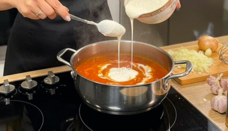 Чому згортається сметана в гарячих стравах і як цього уникнути