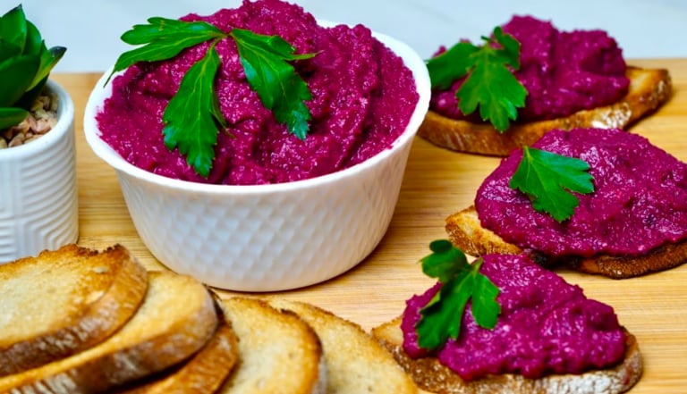 Беру буряк, банку квасолі і готую смачну намазку! Овочевий паштет, який з'їдять за хвилину