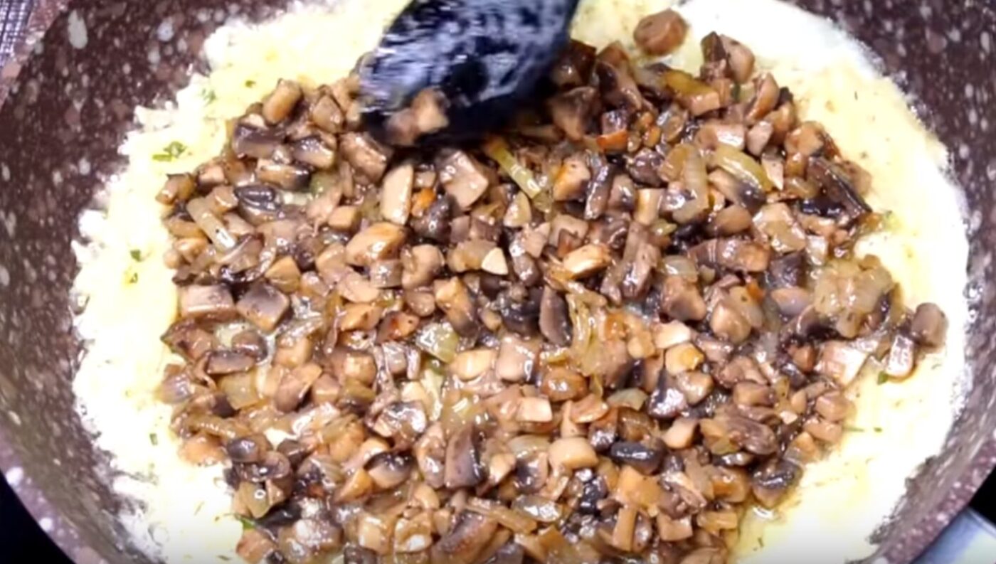 Картопляний пиріг з грибами