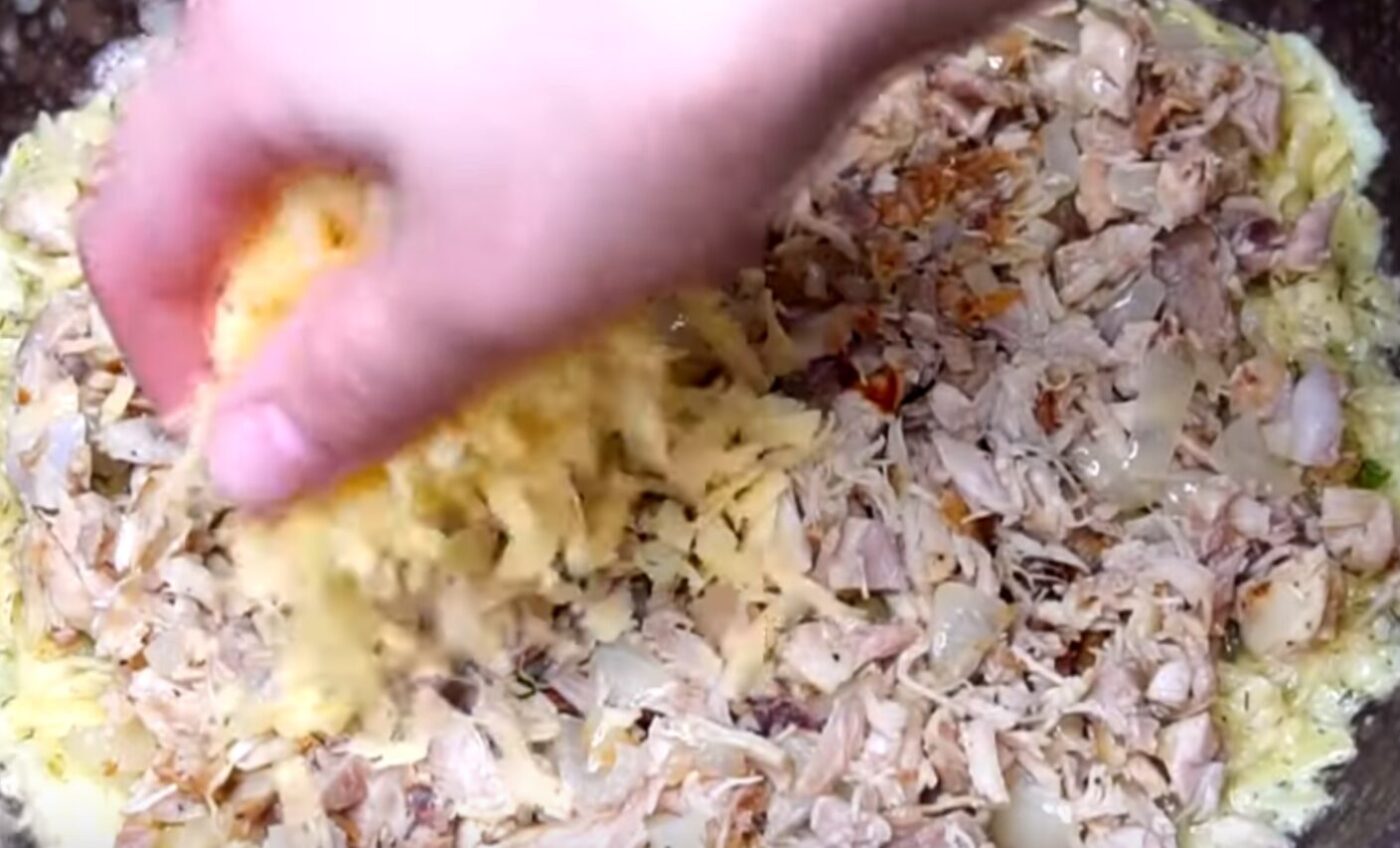 Дерун з м'ясом