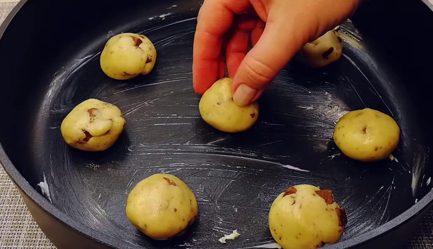 шоколадне печиво на сковороді