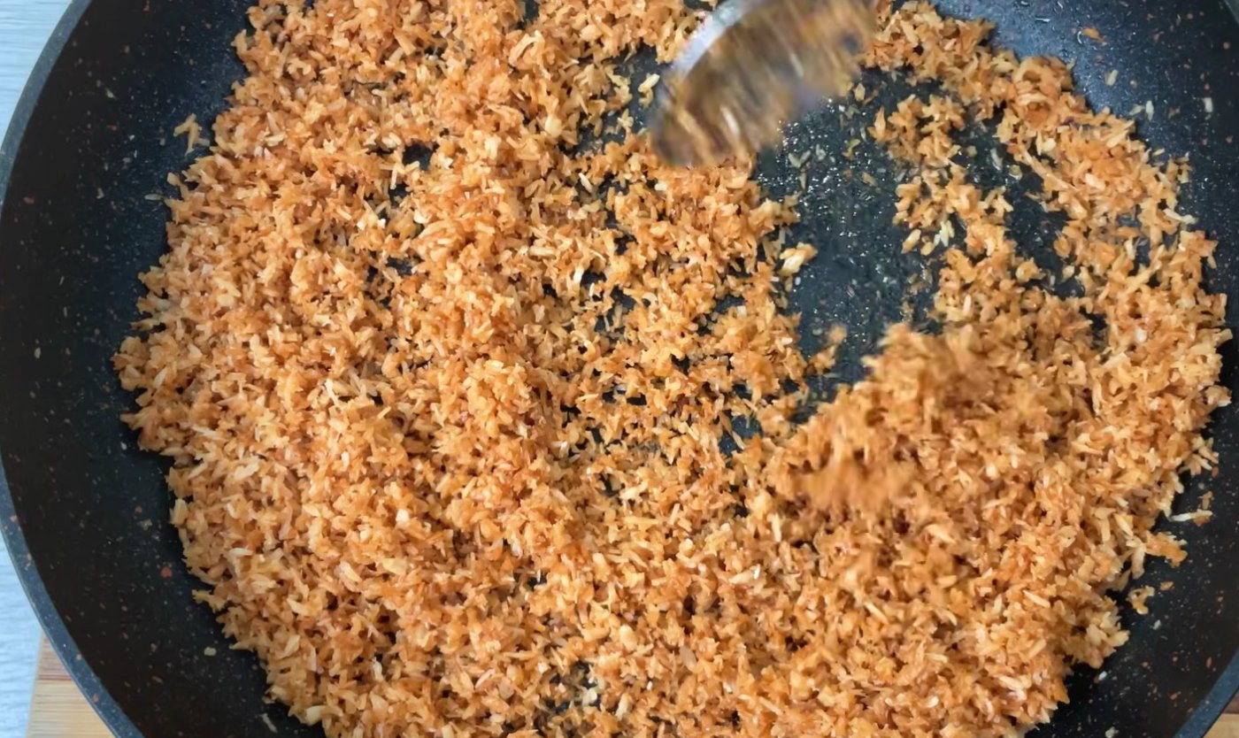 Ніжний кокосовий сирник одним коржем