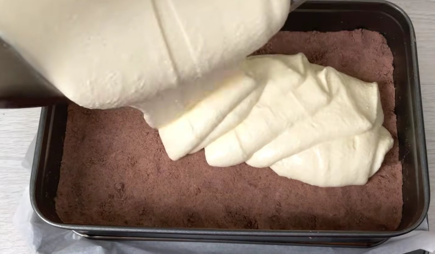 Ніжний кокосовий сирник одним коржем