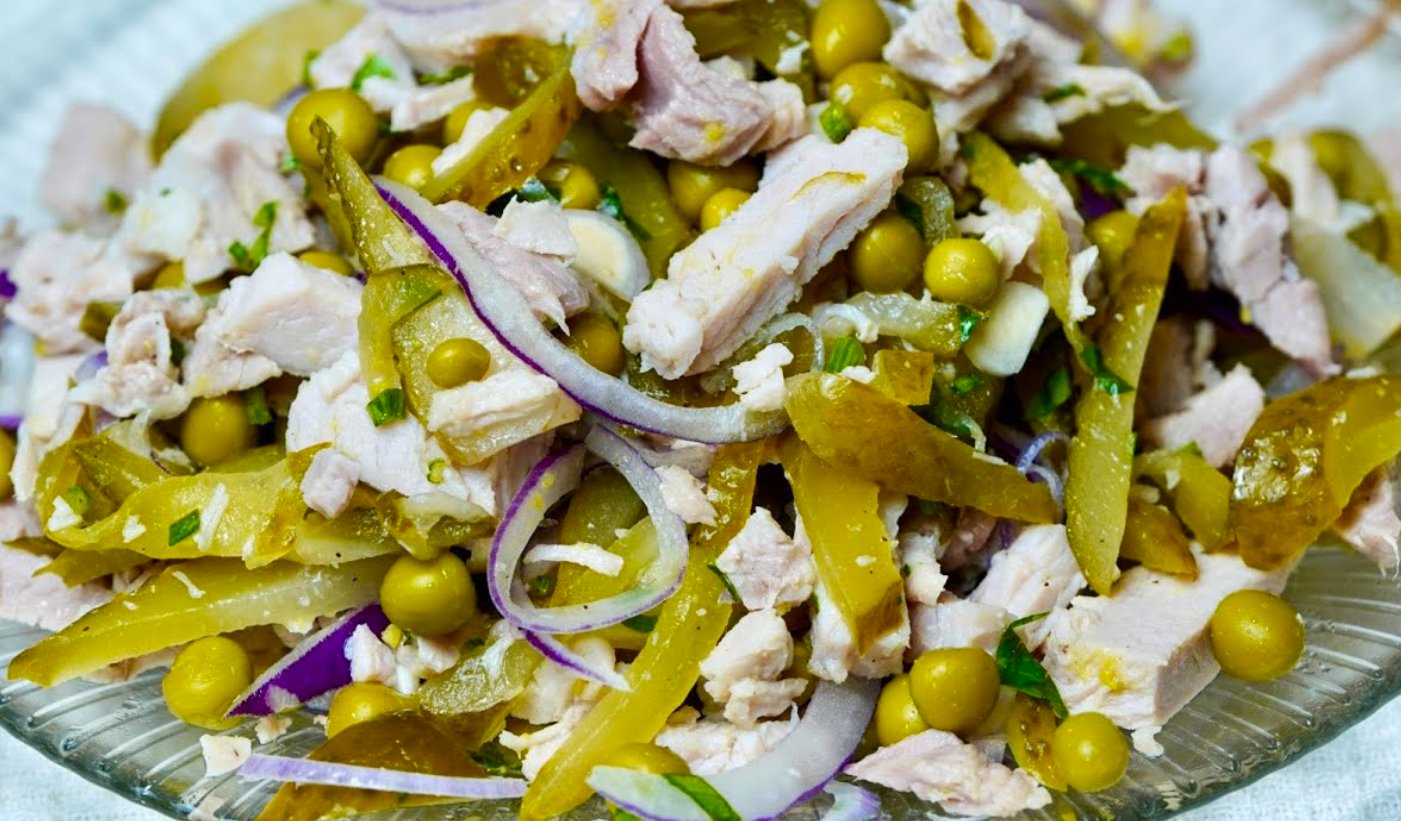 Свекруха принесла від сусідки новий рецепт: м'ясний салат! Готуємо вже 2 раз в Новому році