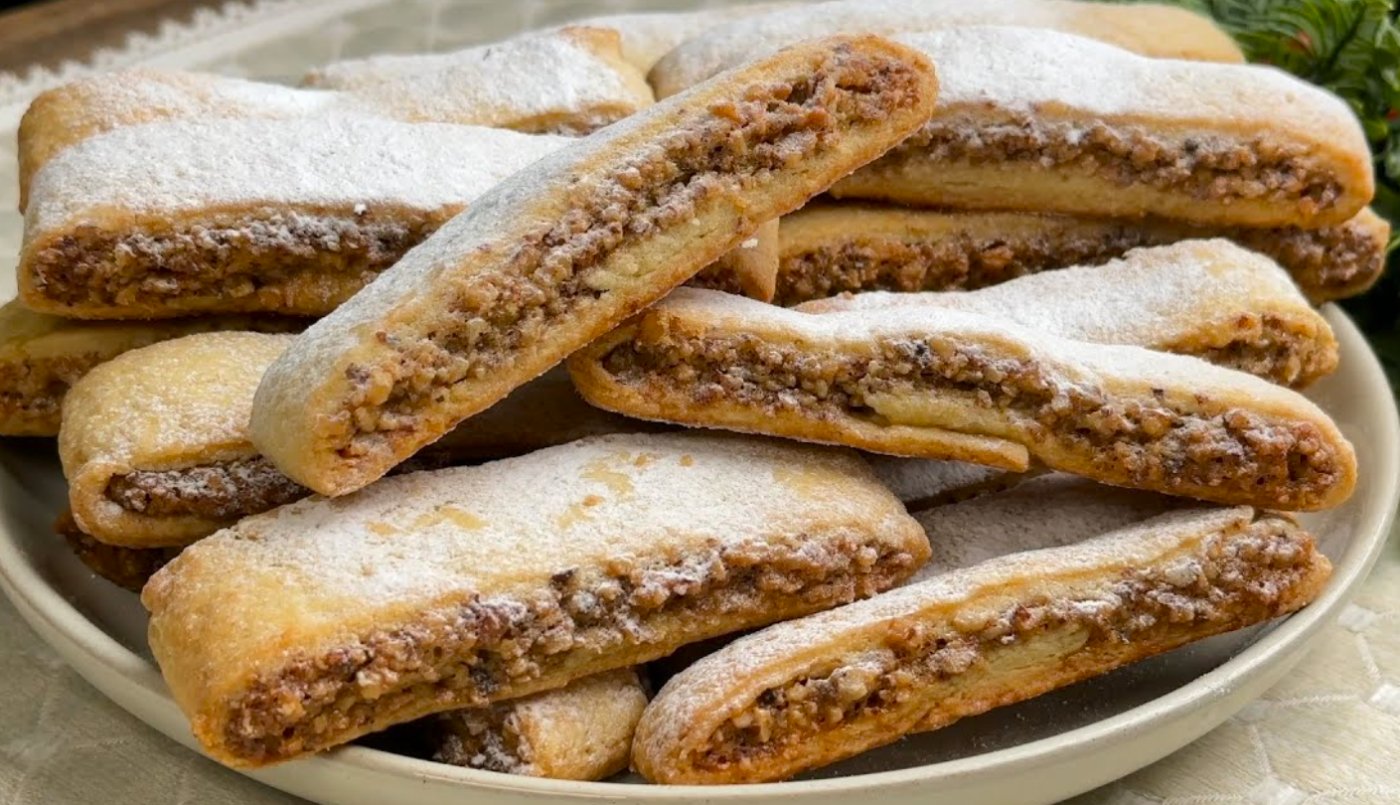 Кума привезла "Бомбезний" рецепт від італійської сеньйори! Печиво з волоськими горіхами, можна пальці проковтнути