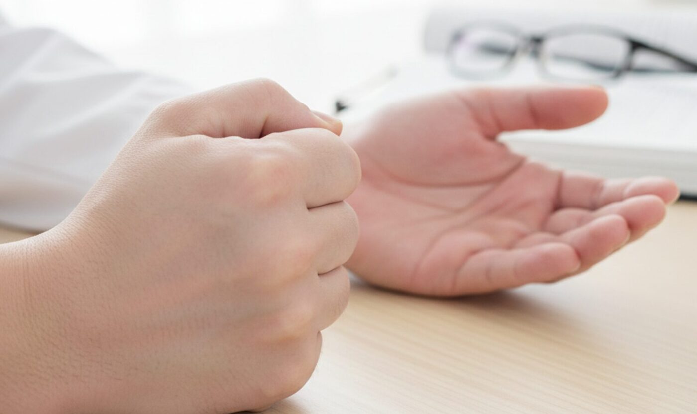 Тест на стан судин рука в кулаку.