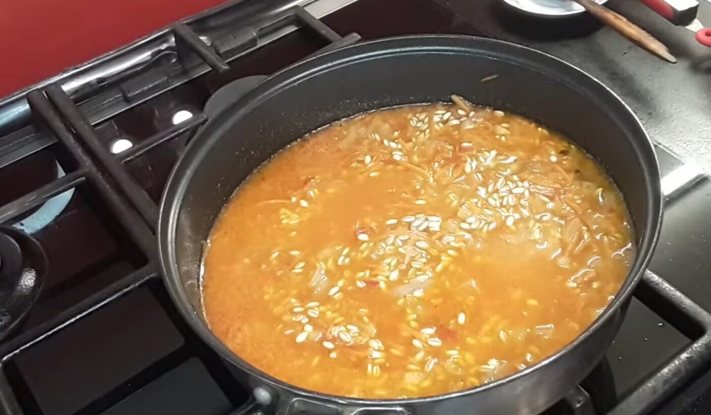 перловка з овочами