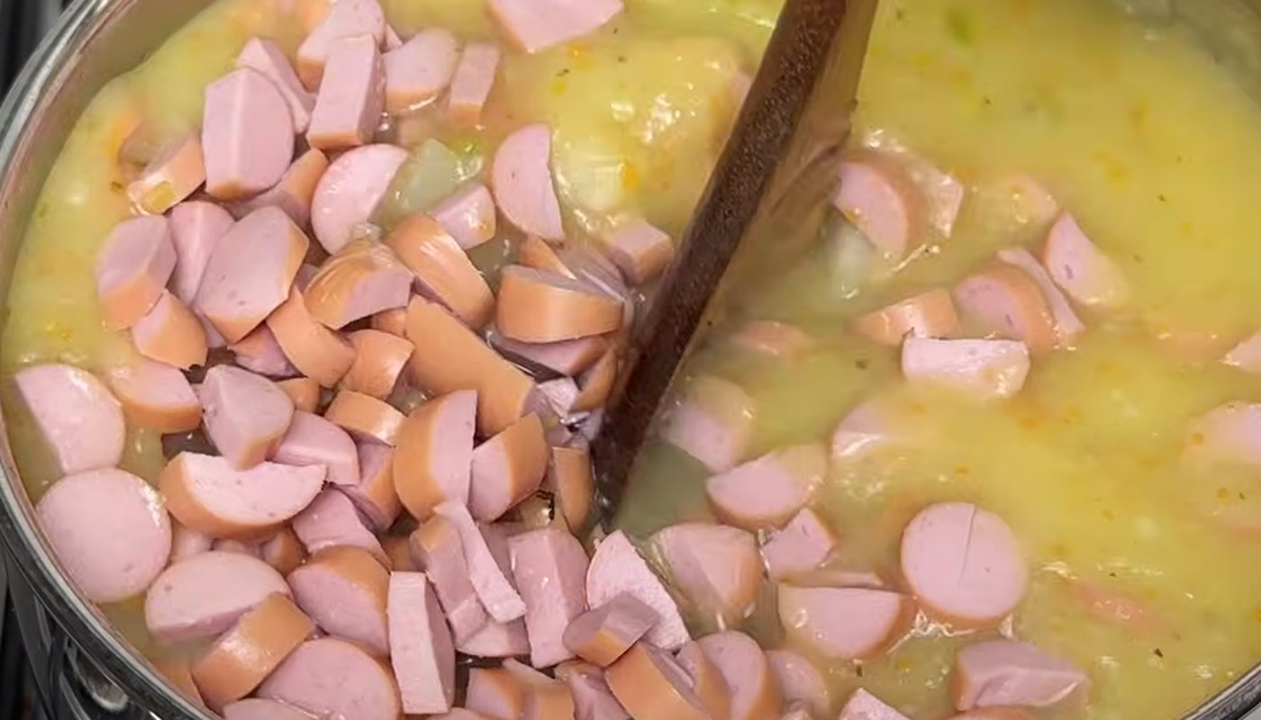 Німецький суп з сосисками