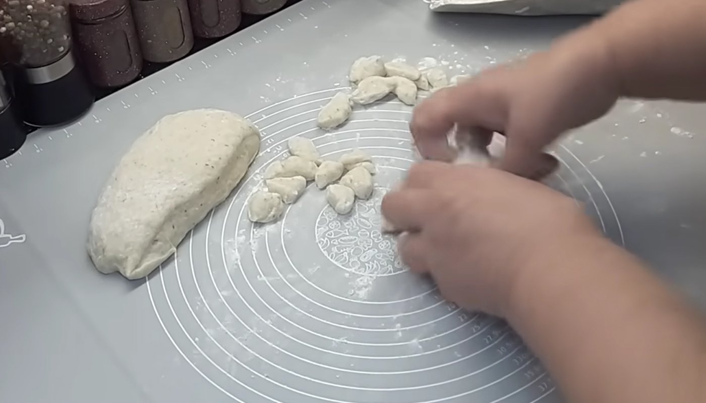 Пісний суп з галушками без яєць