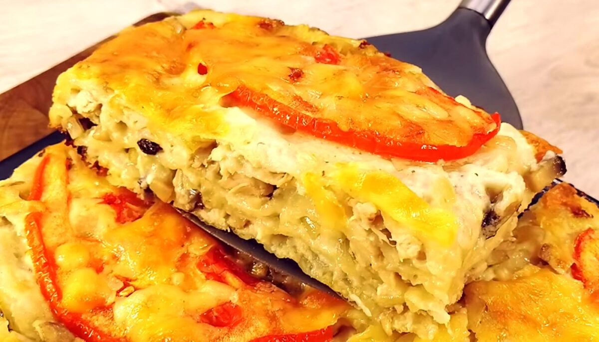 Запіканка з лаваша і курки