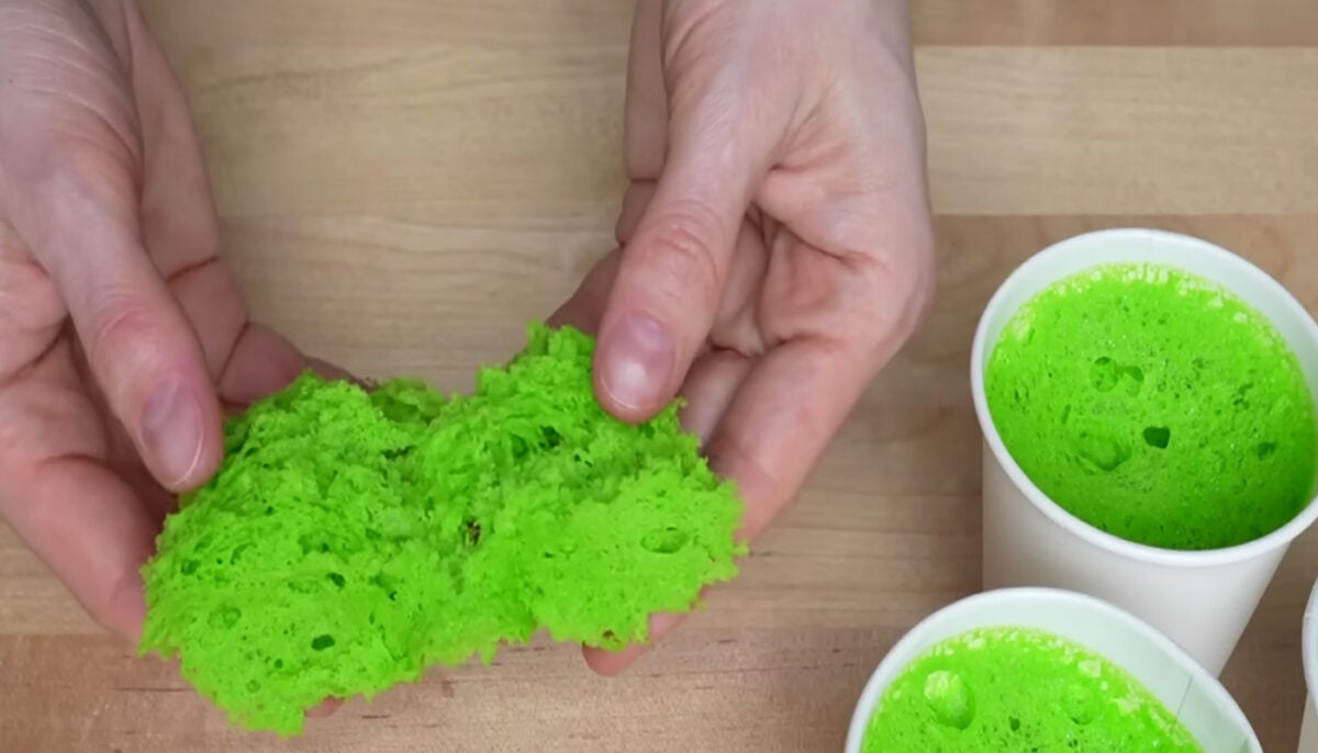 Зелений кондитерський мох для пасок