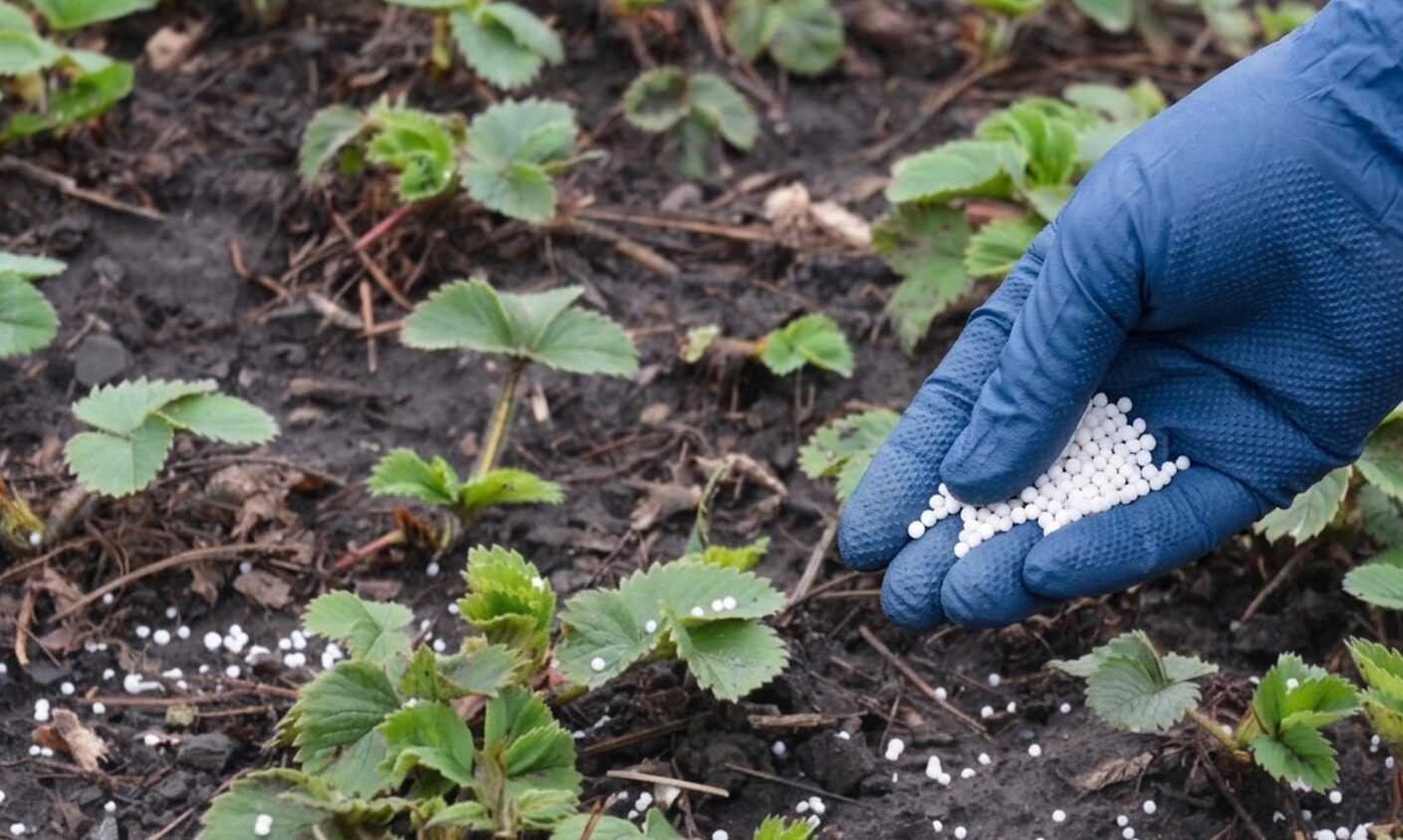 підживлення полуниці навесні