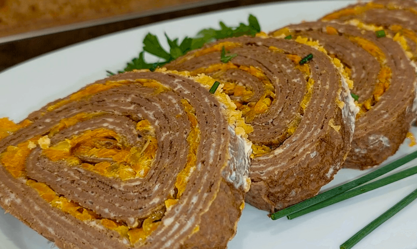 Новинка до Нового року! Без перебільшення - смачніше не буває! Печінковий рулет - зірка на столі