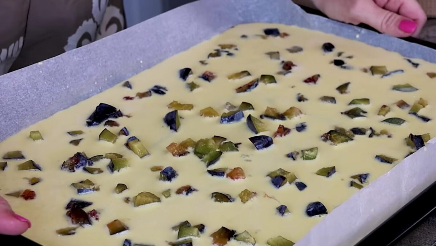млинець в духовці рецепт з сливами
