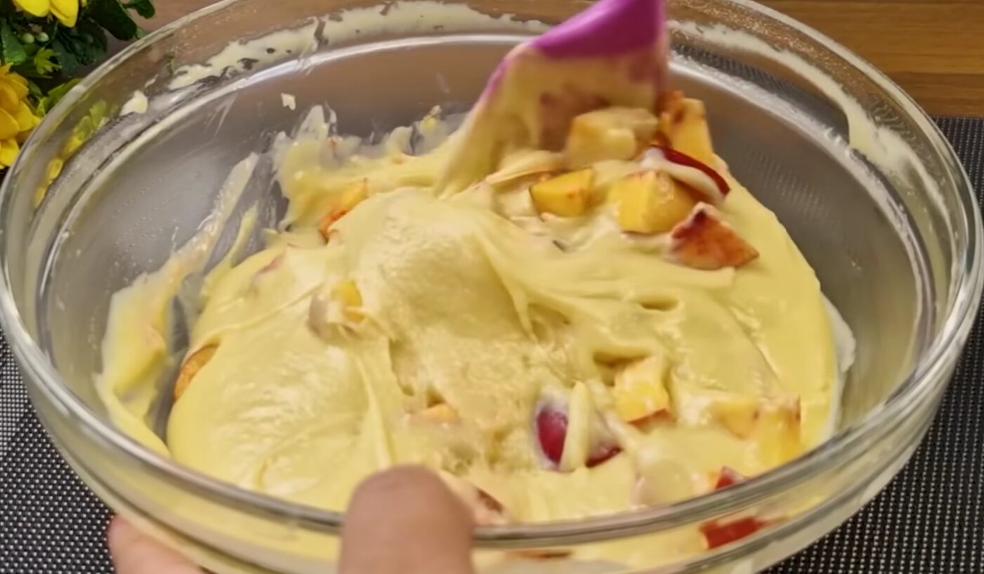 пиріг з нектаринами рецепт