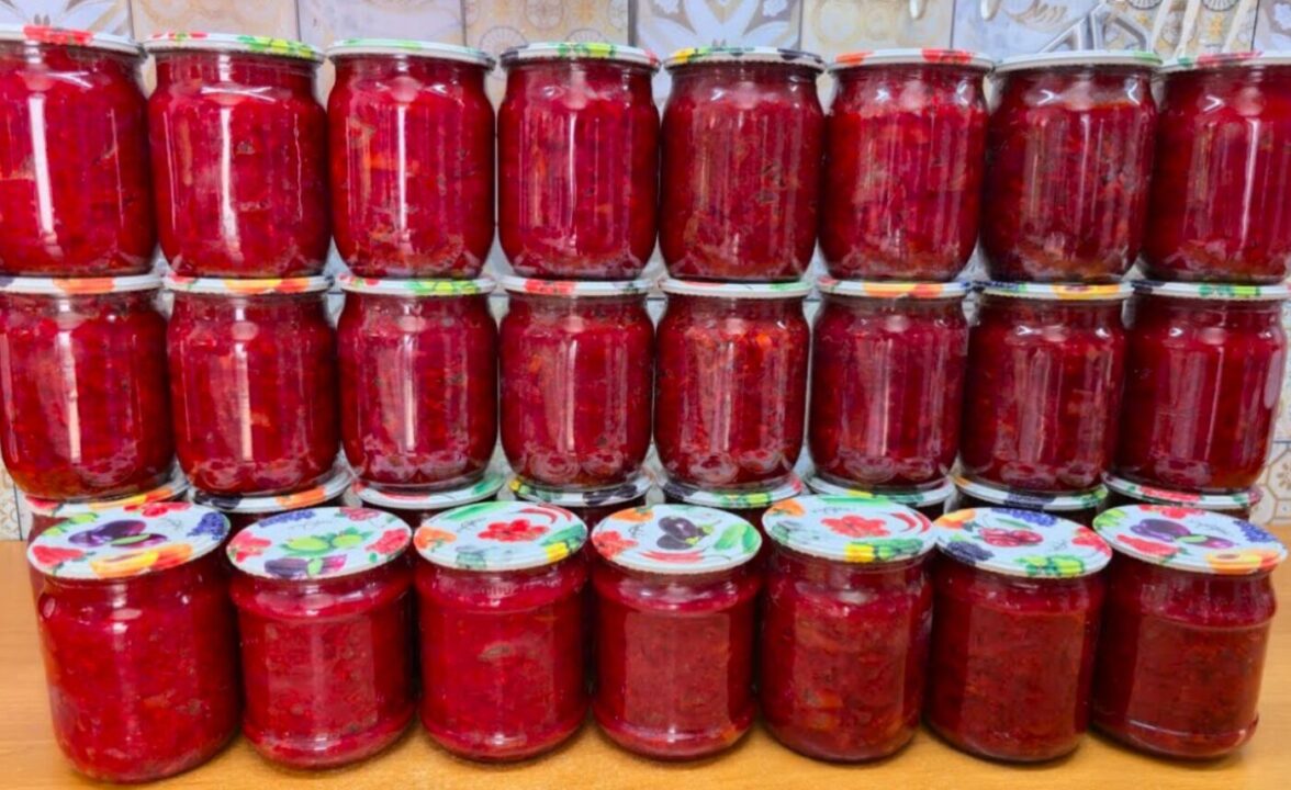 Борщова заправка на зиму: закриваю по 30 банок - взимку борщ готовий за 20 хвилин, а як салат з'їдають за раз