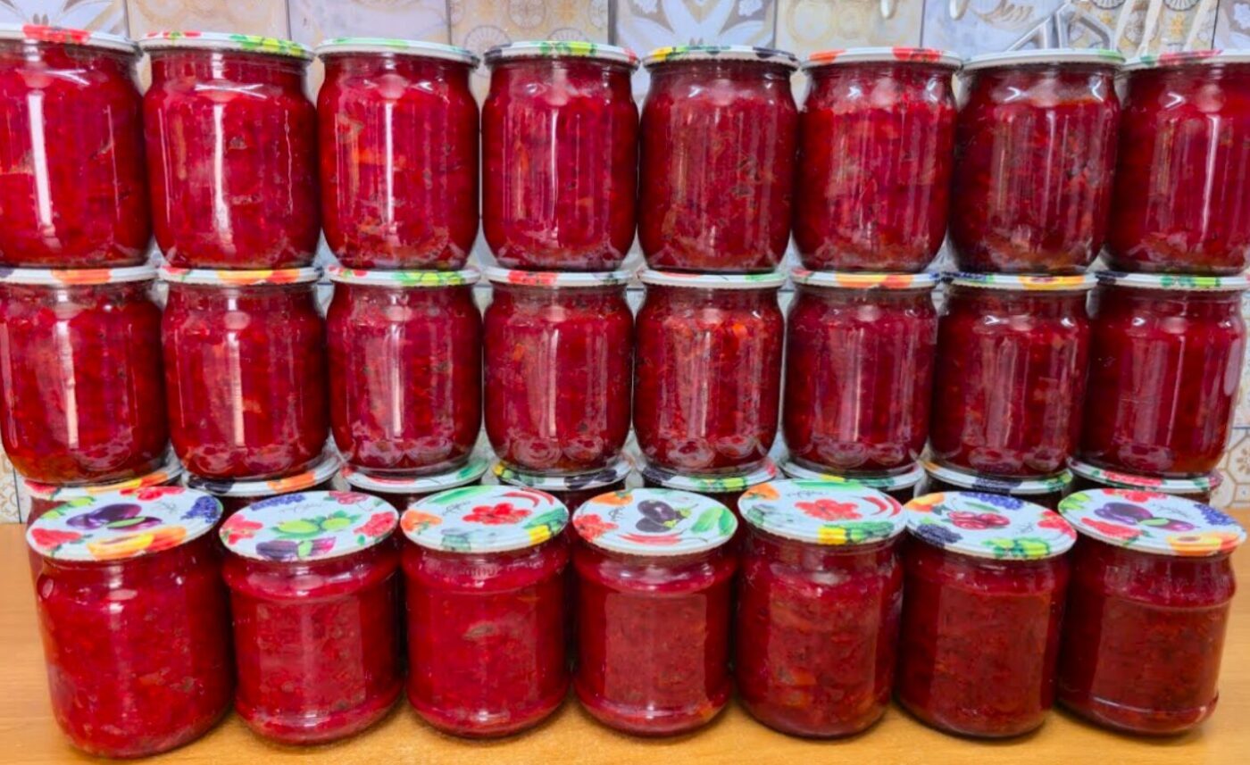 Борщова заправка на зиму: закриваю по 30 банок - взимку борщ готовий за 20 хвилин, а як салат з'їдають за раз