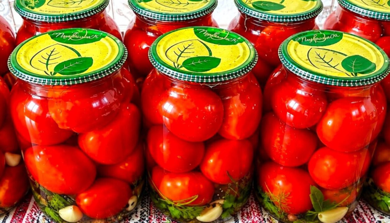 Маринад 1-4-4 для помідорів на зиму: закриваю так по 30 банок щороку - помідори не тріскають і виходять неймовірно смачними