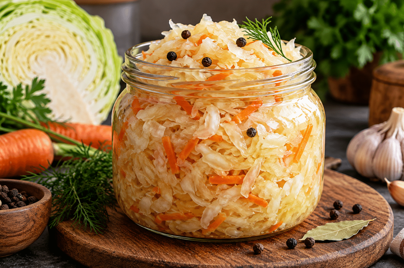 Квашена капуста з медом