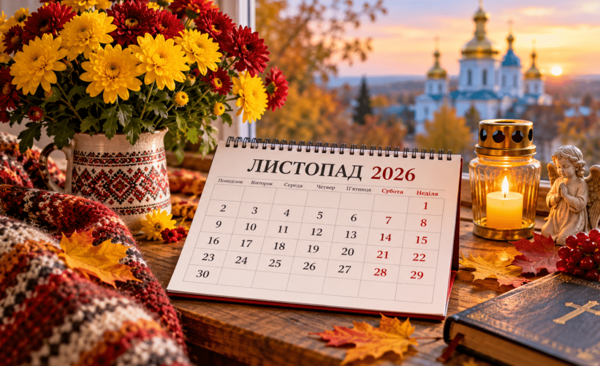 Календар на листопад