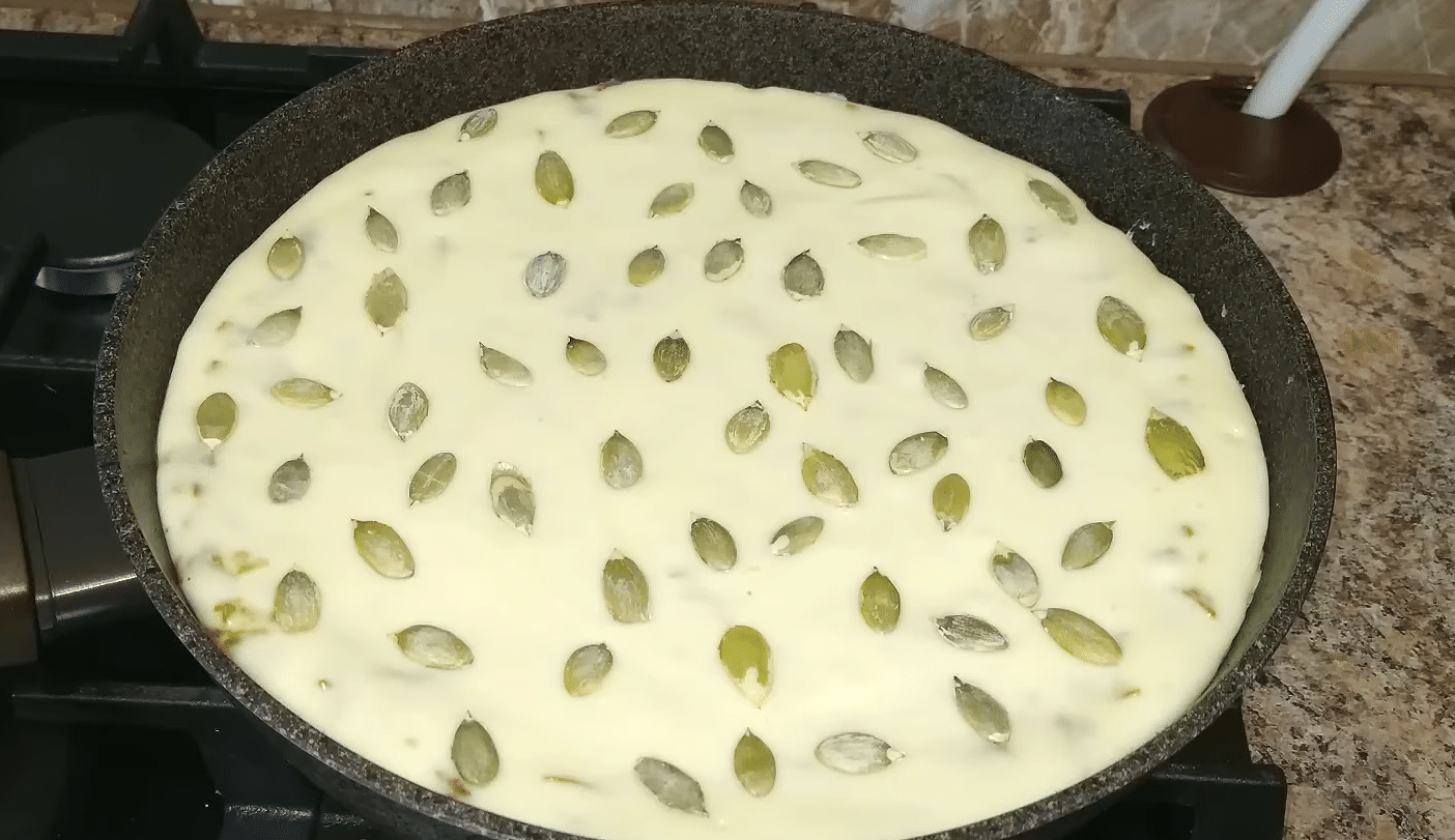 гарбузовий пиріг на сковороді